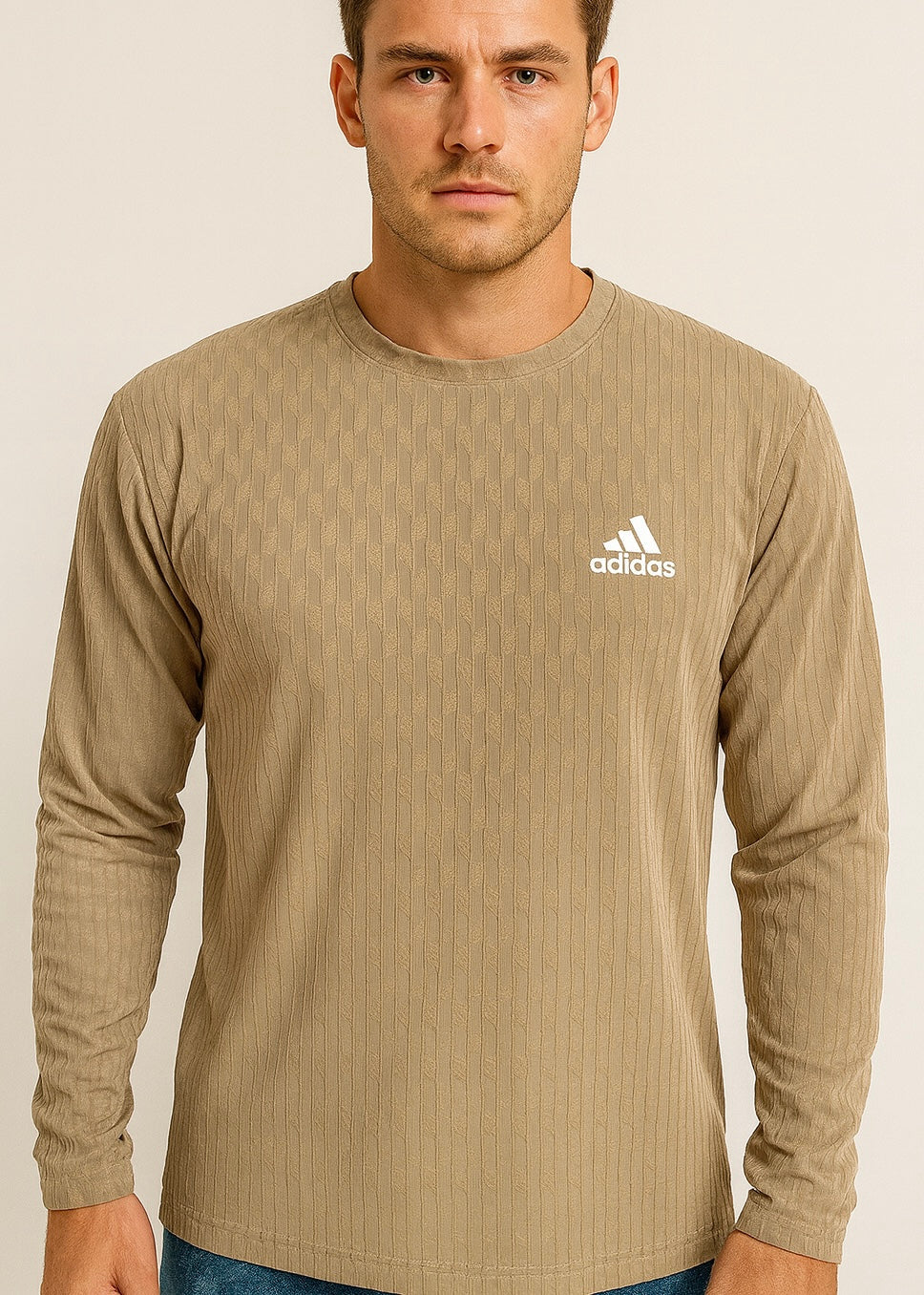 VELOCITY LONG-SLEEVE SHIRT-Beige