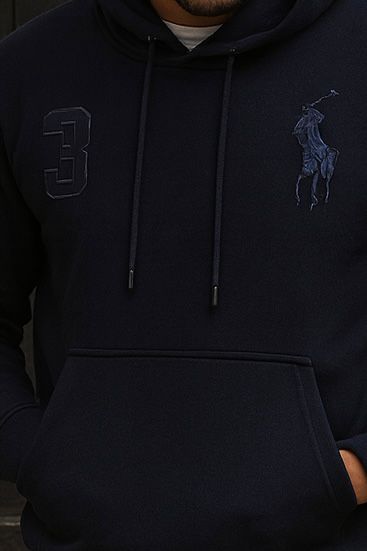 001 COZY CLASSIC FLEECE HOODIE-BLACK