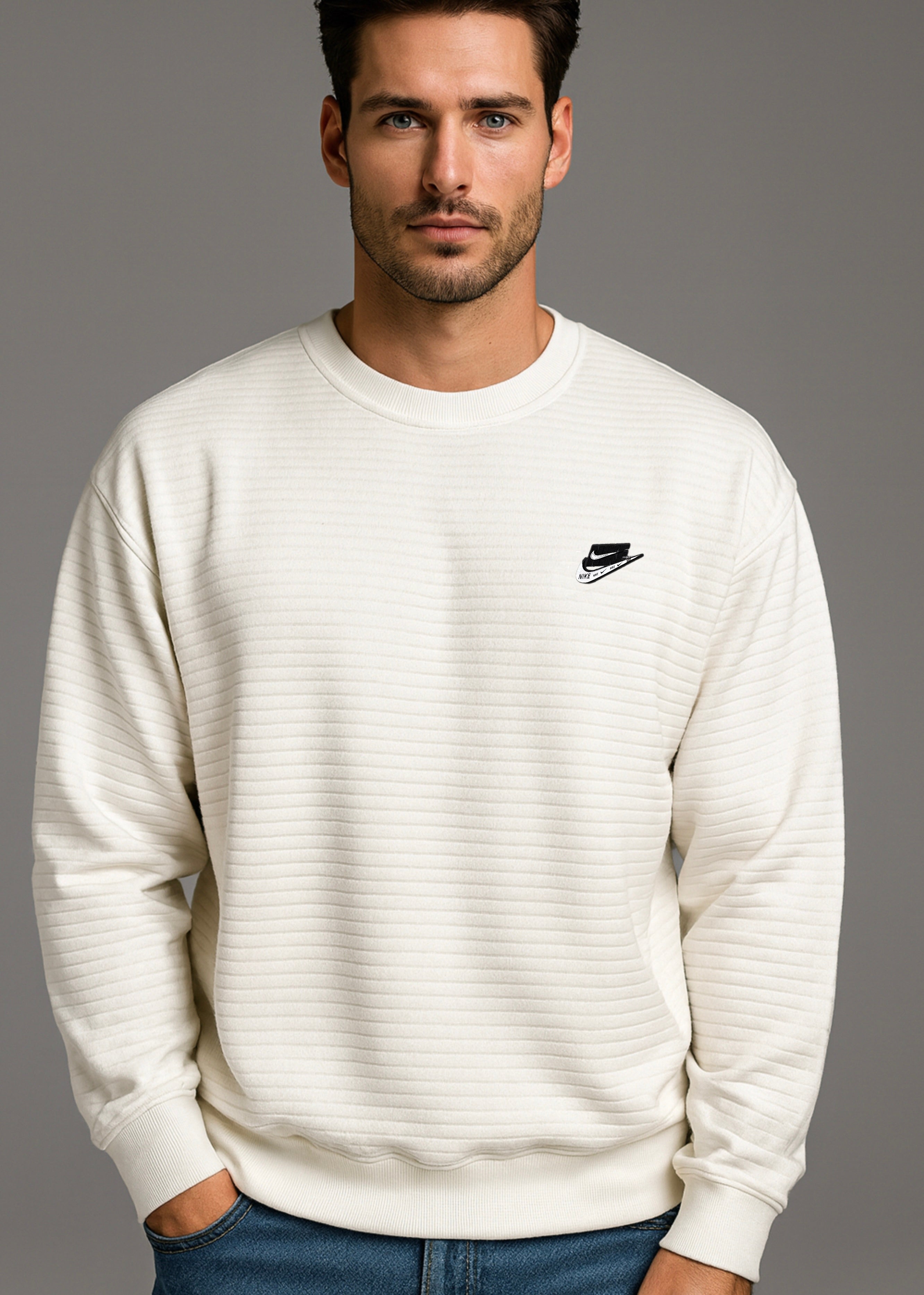HERITAGE WAVE TEXTURED SHIRT-WHITE