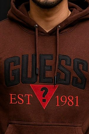 0.03 COMFORTABLE HOODIE WITH UNIQUE STYLE-BROWN